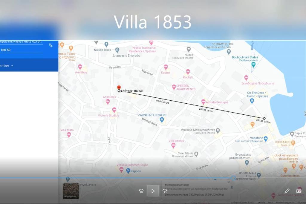Villa 1853, Spetses Ground Floor Bagian luar foto